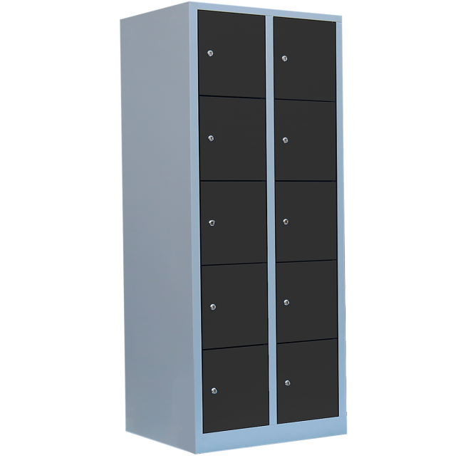 Lüllmann® XXL Fächerschrank mit 10 Fächern - grau/anthrazit