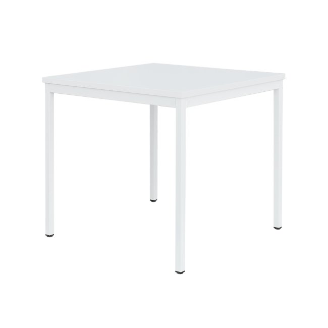 Schreibtisch Besprechungstisch Computertisch 80 x 80 cm weiß 331017