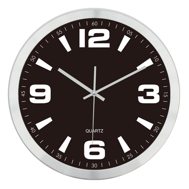Orium Wand Digital, Uhr, Ø 280mm Funkgesteuert, Schwarz