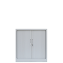 Rollladenschrank komplett montiert Aktenschrank 2 Fachb&ouml;den 105x100x45,7cm grau 555110