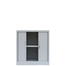 Rollladenschrank komplett montiert Aktenschrank 2 Fachb&ouml;den 105x100x45,7cm grau 555110