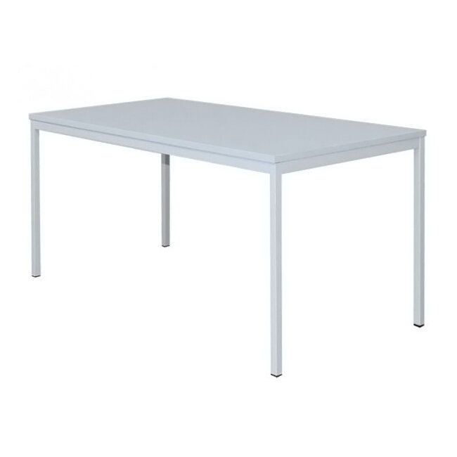 Stahl-Schreibtisch für Unterbaucontainer (310320/310330) 160x80cm Lichtgrau 310160