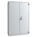Feuergesch&uuml;tzter Aktenschrank A1, 1950 x 1260 x 550 mm, RAL 7035/7035 Lichtgrau, 2-t&uuml;rig