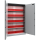 Feuergeschützter Aktenschrank A1, 1950 x 1260 x 550 mm, RAL 7035/7035 Lichtgrau, 2-türig
