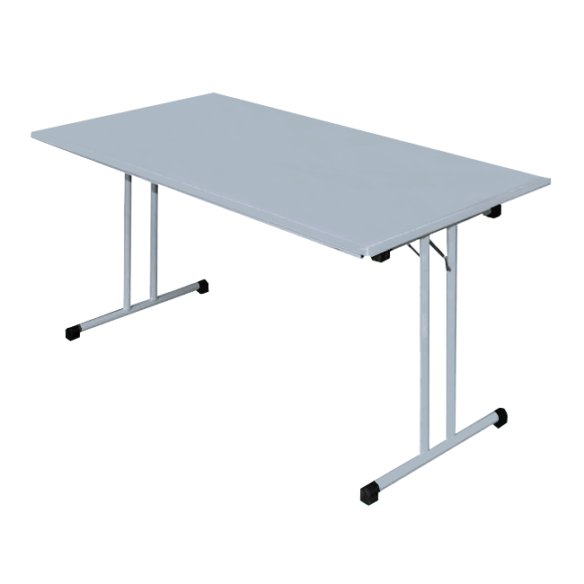 Klapptisch Besprechungstisch Konferenztisch Schreibtisch 140 x 70 cm grau