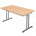 Klapptisch Besprechungstisch Konferenztisch Schreibtisch 180x80cm Schwarz/ Buche-Dekor 350531