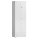 F&auml;cherschrank aus Metall mit 6 F&auml;chern - wei&szlig;