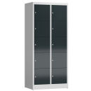 XL F&auml;cherschrank aus Metall mit 10 F&auml;chern - grau/anthrazit
