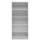 Seitenansicht vom Steelboxx Aktenregal B&uuml;cherregal 4,5 OH 4 Fachb&ouml;den 1800 x 800 x 380 mm grau X-540140