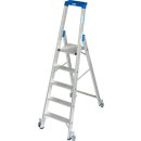 STABILO&reg; fahrbare Stufenstehleiter, Alu, 5 Stufen