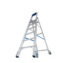STABILO&reg; fahrbare Stufenstehleiter, Alu, 7 Stufen