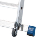 STABILO&reg; fahrbare Stufenstehleiter mit gro&szlig;er Plattform + Sicherheitsb&uuml;gel, 4 Stufen