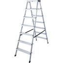 Stufendoppelleiter Dopplo®, Alu, 2x 7 Stufen