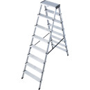 Stufendoppelleiter Dopplo®, Alu, 2x 8 Stufen