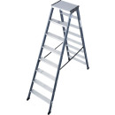 Stufendoppelleiter Sepro® D, eloxiert, 2x 8 Stufen