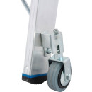 STABILO&reg; fahrbare Stufendoppelleiter, Alu, 2x 8 Stufen