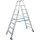 STABILO® fahrbare Stufendoppelleiter, Alu, 2x 8 Stufen