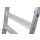 STABILO® fahrbare Stufendoppelleiter, Alu, 2x 8 Stufen