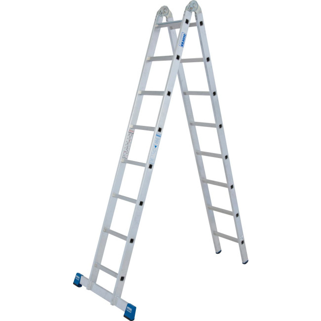 STABILO® Sprossengelenkdoppelleiter, 2x 8 Sprossen