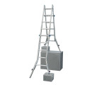 STABILO® Sprossengelenkteleskopleiter mit 4...