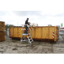STABILO&reg; fahrbare Podestleiter, einseitig begehbar, 4 Stufen