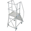 STABILO® fahrbare Podestleiter, einseitig begehbar, 5...
