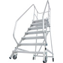 STABILO® fahrbare Podestleiter, einseitig begehbar, 7...