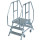 STABILO® fahrbare Podestleiter, beidseitig begehbar, 2x 3 Stufen