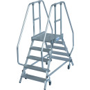 STABILO® fahrbare Podestleiter, beidseitig begehbar,...