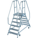 STABILO® fahrbare Podestleiter, beidseitig begehbar,...
