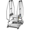 STABILO® fahrbare Podestleiter, beidseitig begehbar,...
