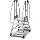 STABILO® fahrbare Podestleiter, beidseitig begehbar,...