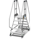STABILO® fahrbare Podestleiter, beidseitig begehbar,...