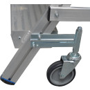 STABILO&reg; fahrbare Podestleiter, beidseitig begehbar, mit Fu&szlig;leiste + extra hohem Handlauf, 2x 5 Stufen