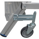 STABILO&reg; fahrbare Podestleiter, beidseitig begehbar, mit Fu&szlig;leiste + extra hohem Handlauf, 2x 6 Stufen