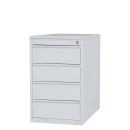 B&uuml;ro Standcontainer B&uuml;rocontainer abschlie&szlig;bar mit 4 Schubladen 75x46x79cm grau 509500