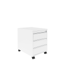 B&uuml;ro Rollcontainer 3 Schubladen 626 x 400 x 590 mm wei&szlig; X-505157