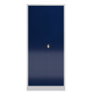 SET: 2x Aktenschrank, 1800 x 800 x 380 mm, lichtgrau/blau