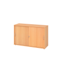 Schiebetürenschrank aus Holz - 2 Ordnerhöhen -...